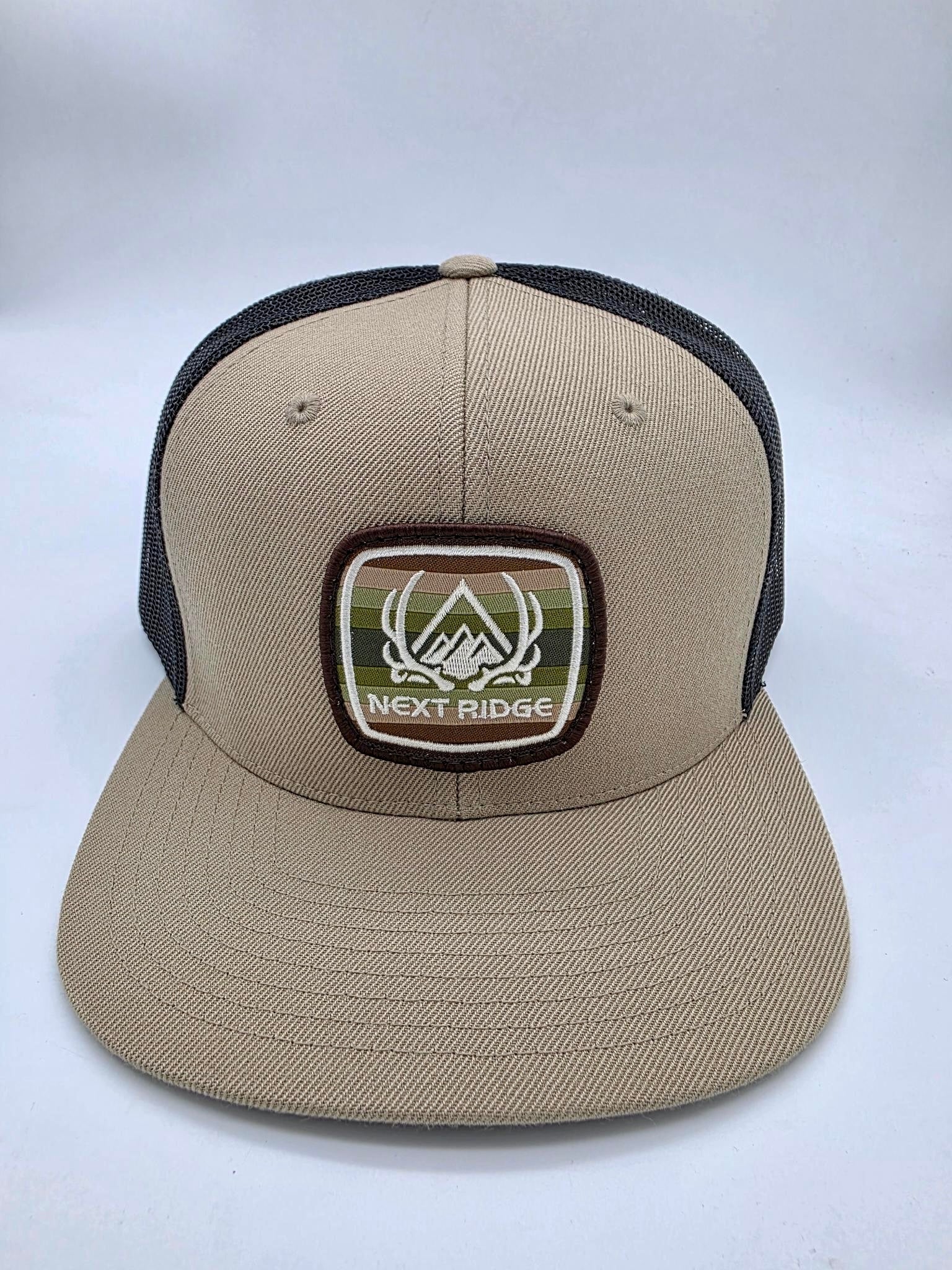 NR Ombre Hat - Flatty Khaki/Black (6-Panel Hi Pro) – Next Ridge Apparel