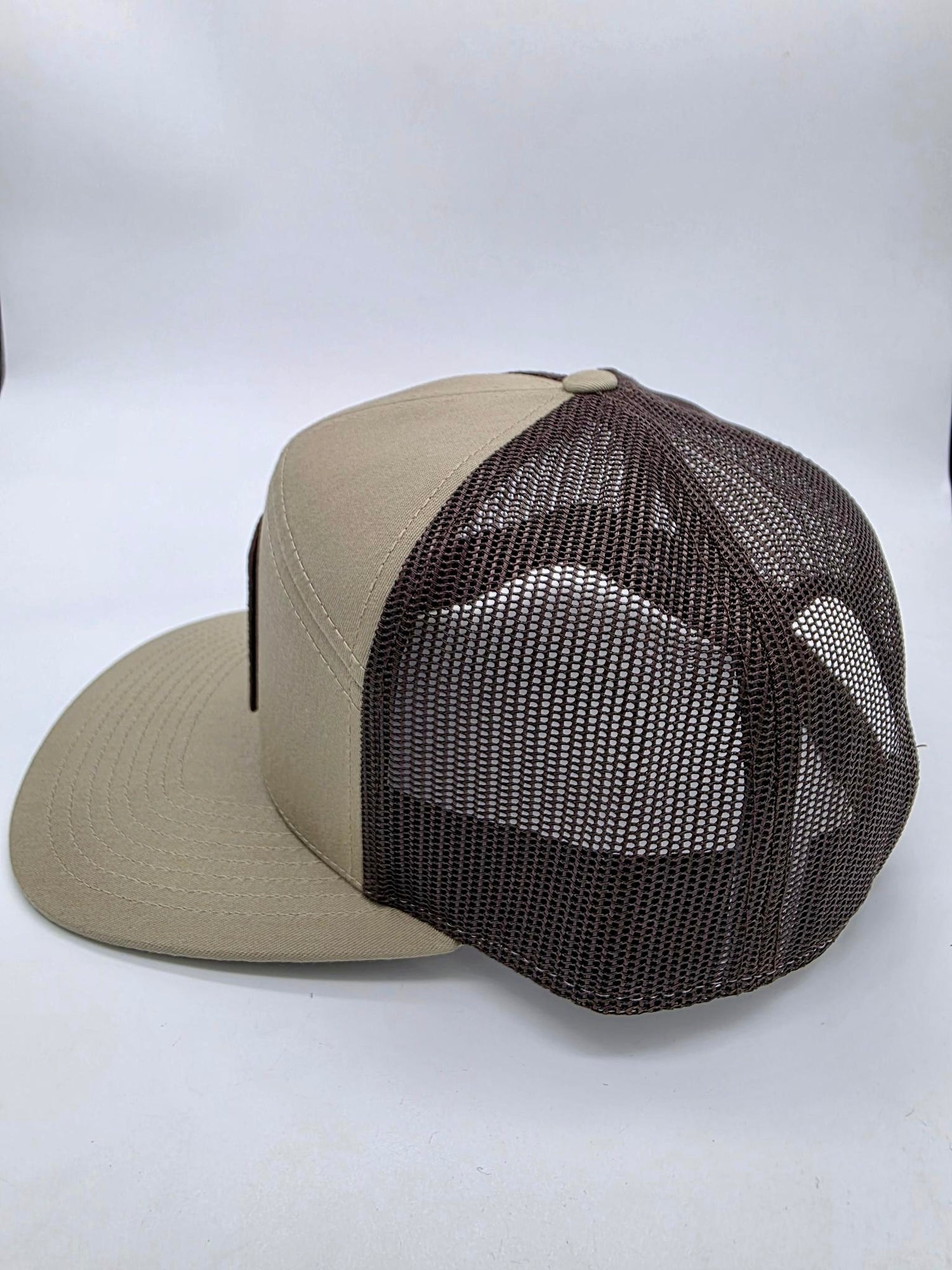 NR Ombre Hat - Flatty Pale Khaki/Brown (7-Panel Hi Pro)