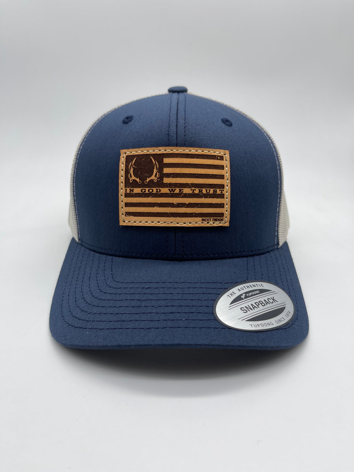 In God We Trust Flag Hat- Navy