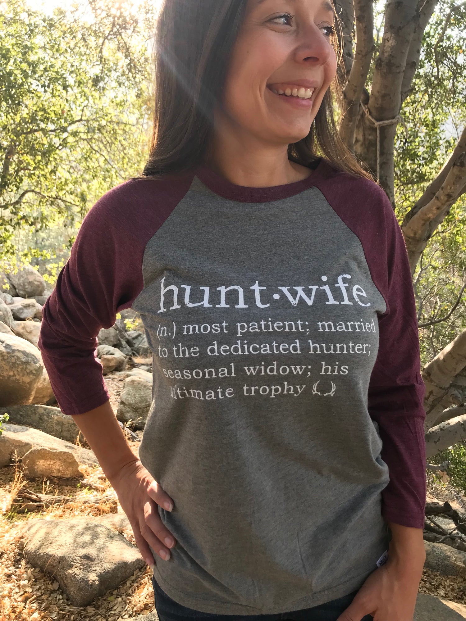Hunt Wife Baseball Tee
