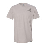 next Ridge Apparel fly fishing T-shirt trout Brent cotton artist artwork tan tee on the rod reel golden hour painting